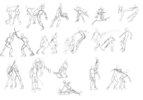 Share 68 Fight Pose Sketch Best Vn