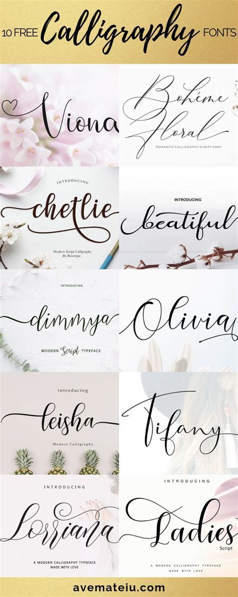 10 New Free Beautiful Calligraphy Fonts Part 3 Free Calligraphy