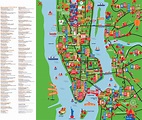 Large detailed New York tourist attractions map. New York city large ...