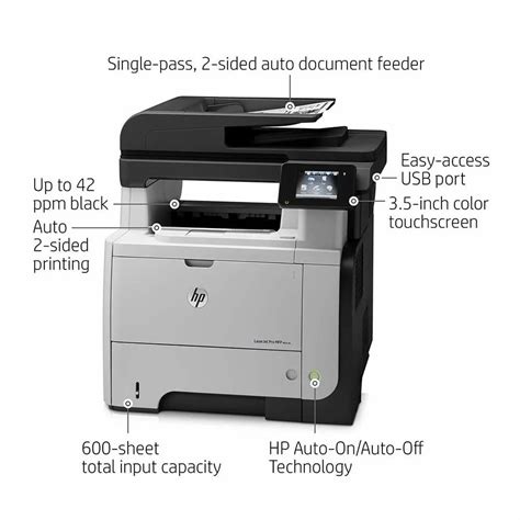 Monochrome Hp Laserjet Professional Mfp Printer M521dn For Office At