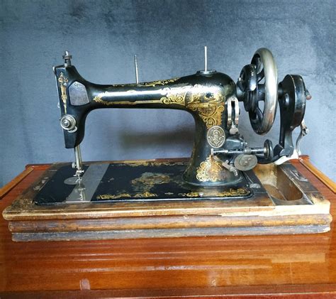 Antique Hand Cranked Sewing Machine German Bernhard Stoewer Etsy