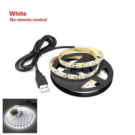 1m 2m 3m 4m 5m Usb Charger Led Strip Light Dc 5v 3528 Smd Usb Cable Led