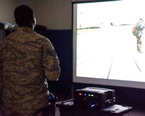 Use Of Force Simulator Trains Guard For Real Life Events National Guard Guard News The