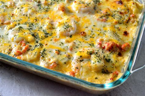 Creamy, cheesy seafood rice bake recipe. Seafood Potatoes Au Gratin - Coop Can Cook