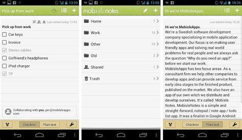 There are many applications available on the play store to create notes with your android device. Best note-taking apps for Android - Android Authority