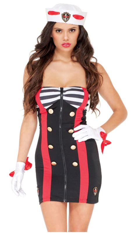Forplay Sailor Fantasy Role Play Costume 4 Piece Ginger Candy Ginger Candy Lingerie