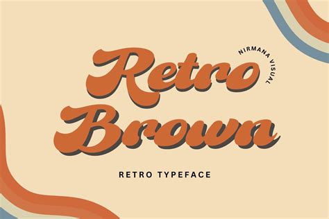 Retro Brown Font Fonts Hungry