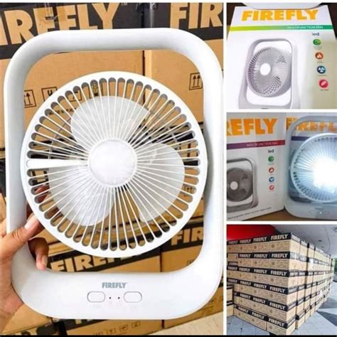 Firefly Rechargeable Fan With Led Light Furniture And Home Living