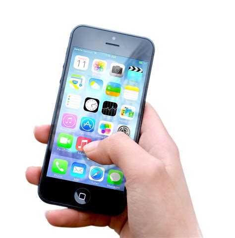 Iphone Hand Png