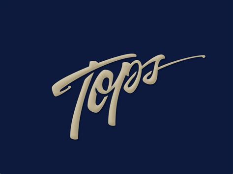 Tops Typography Logo Tops Designs Logo Design