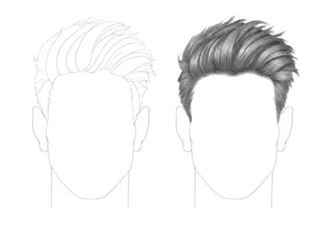 How To Draw Male Hair Step By Step In 2020 With Images Drawing Male