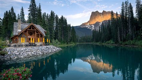 Emerald Lake Yoho National Park Wallpapers Wallpaper Cave