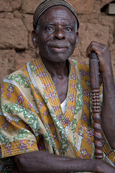 Man With Cane In Wum Cameroonian People Cameroon Where Have