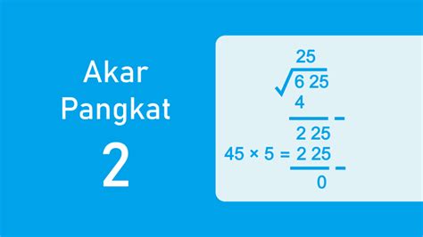 Akar Pangkat Cara Mengira Punca Dan Contoh Persegi Tutorial Excel My