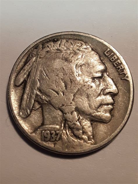 1937 F Buffalo Nickel