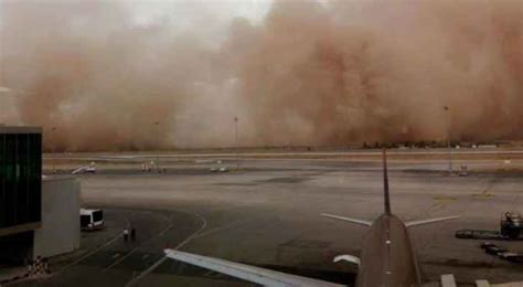 Air Traffic Unaffected By Dusty Weather Airport Roya News