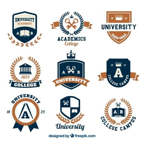 Selection Of Logos For College School Logo College Logo Education
