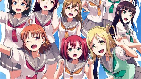 Wallpaper Anime Girls Kurosawa Ruby Takami Chika Watanabe You Ohara Mari Sakurauchi Riko