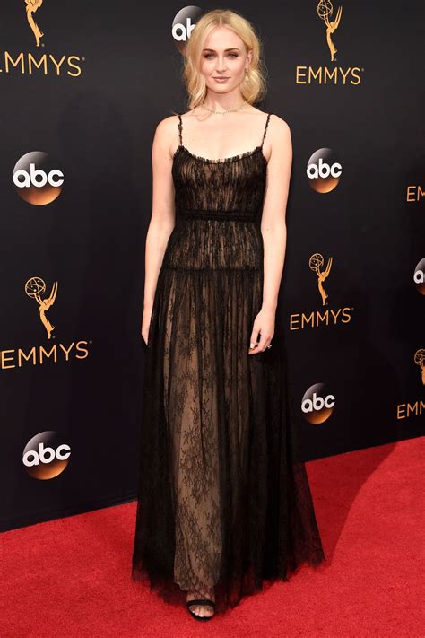 The Full Story Behind Sophie Turners Emmys Look Celebrity Inspired