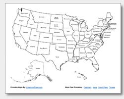 Labels are a means of identifying a product or container through a piece of fabric, paper, metal or plastic film onto which information about them is printed. Printable United States Maps | Outline and Capitals
