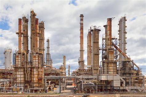 Oil Refinery Petrochemical Industry Plant Stock Image Image Of