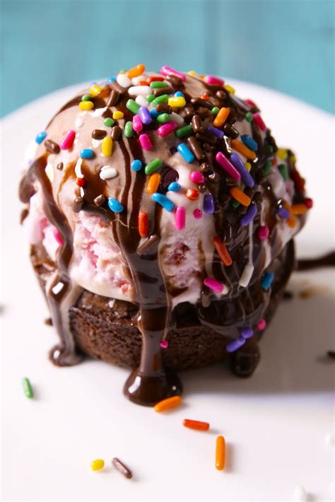 Brownie Ice Cream Cups Recipe Desserts Brownie Ice Cream Brownie