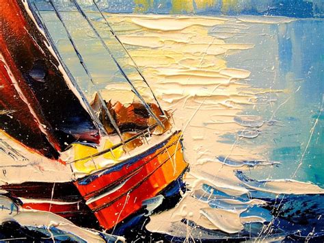 Yacht In The Wind Paintings By Olha Darchuk