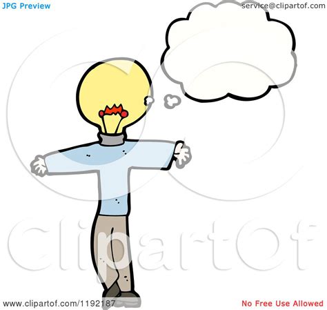 Check spelling or type a new query. Cartoon of a Lightbulb Person Thinking - Royalty Free ...