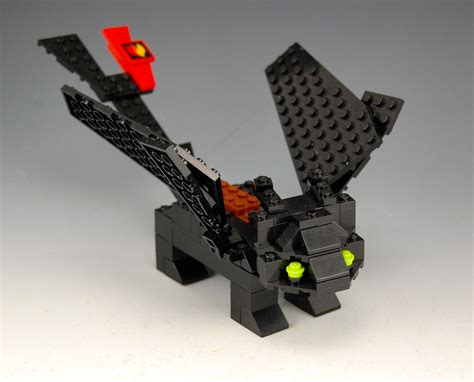 lego toothless from how to train your dragon by brickbum lego projects upcycle projects