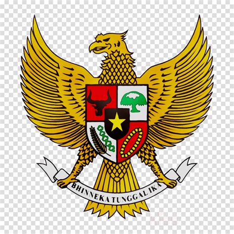 National Emblem Of Indonesia Pancasila Garuda Png Clipart Bhinneka