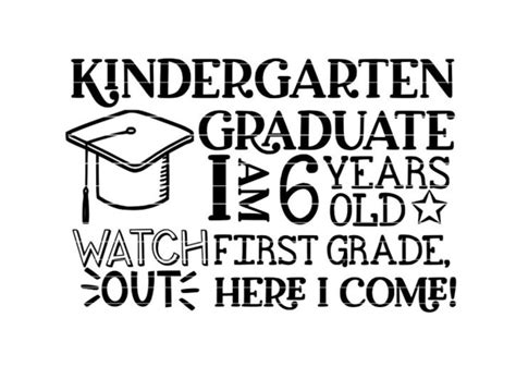 Kindergarten Graduate Svg Last Day Of School Cut File For Cricut Or