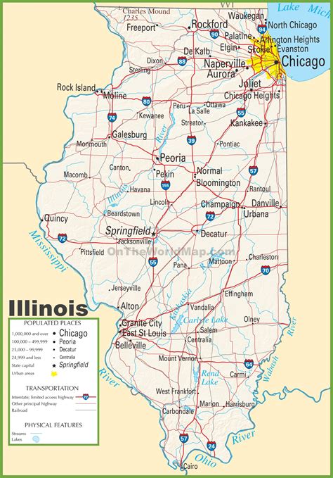 Illinois Highway Map