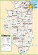Illinois highway map - Ontheworldmap.com