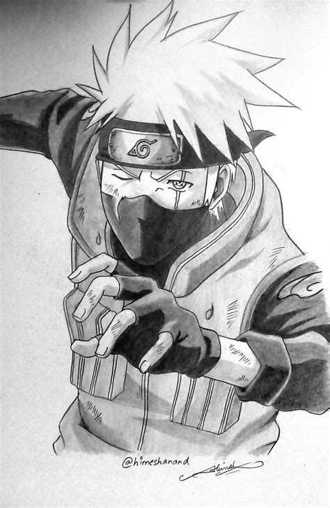 Kakashi From Naruto Drawing