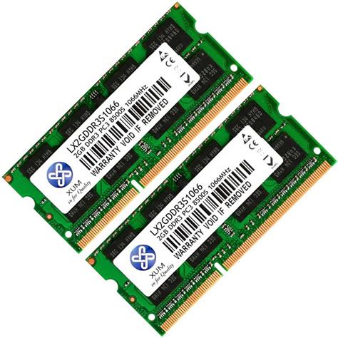 New Xum 2gb 4gb 8gb Laptop Memory Ram Ddr3 Pc3 8500 1066mhz 204pin
