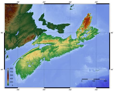 Topographic Map Of Nova Scotia Smoke Tree Manor