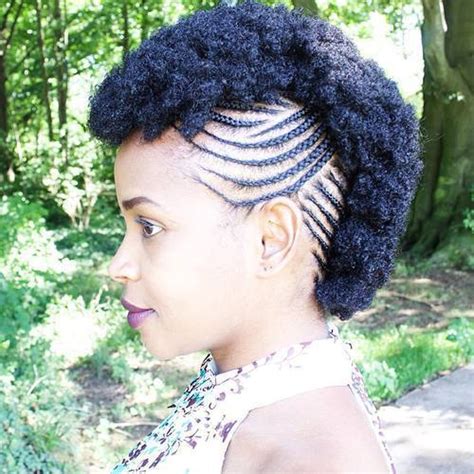 Gemma moodie, natural hair specialist at hype coiffure battersea , advises to talk to your braider about what would suit your hair before you start, consult with your stylist about whether braids with. Fun, Fancy and Simple Natural Hair Mohawk Hairstyles