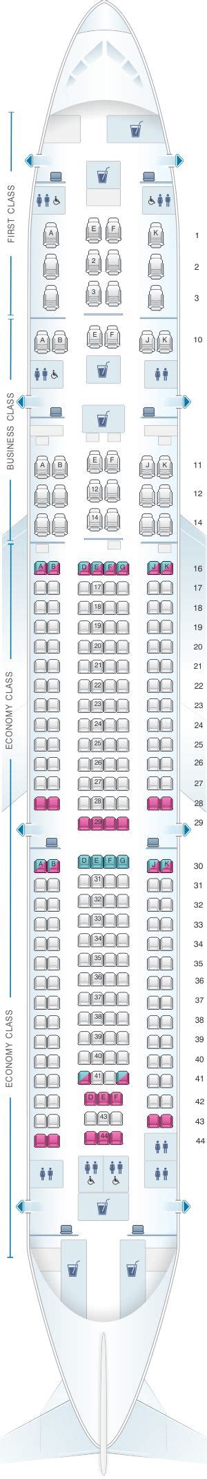 Seat Map Qatar Airways Airbus A330 300 259pax Hainan Airlines
