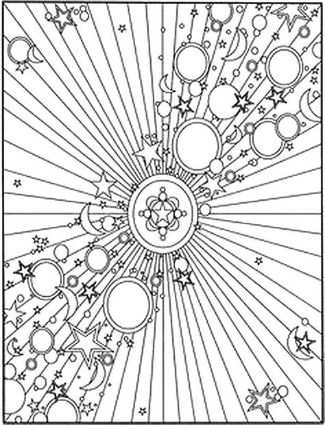 Starry Night Night Sky Coloring Page | Coloring Page Blog