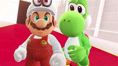 Fire Mario And Yoshi In Super Mario Odyssey Final Boss And Ending Youtube