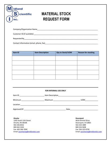 Free 7 Stock Requisition Forms In Pdf Ms Word