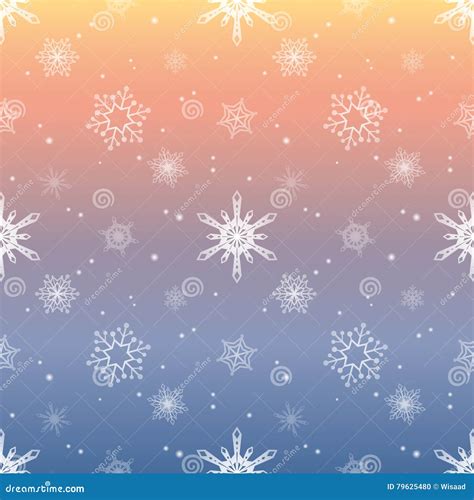 Snowflake Pattern Tint Layer Pastel Sky Color Background Stock Vector