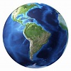 Earth globe, realistic 3 D rendering. South America view. On.. | Earth ...
