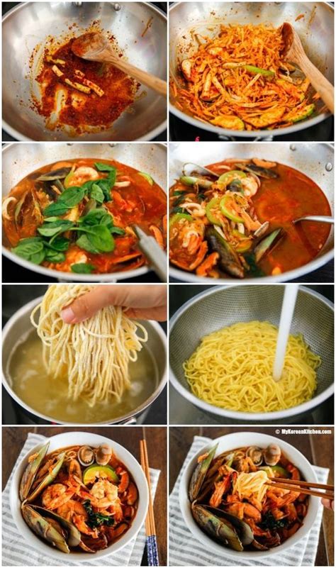 Jjamppong Korean Spicy Seafood Noodle Soup Word To Your Mother Blog