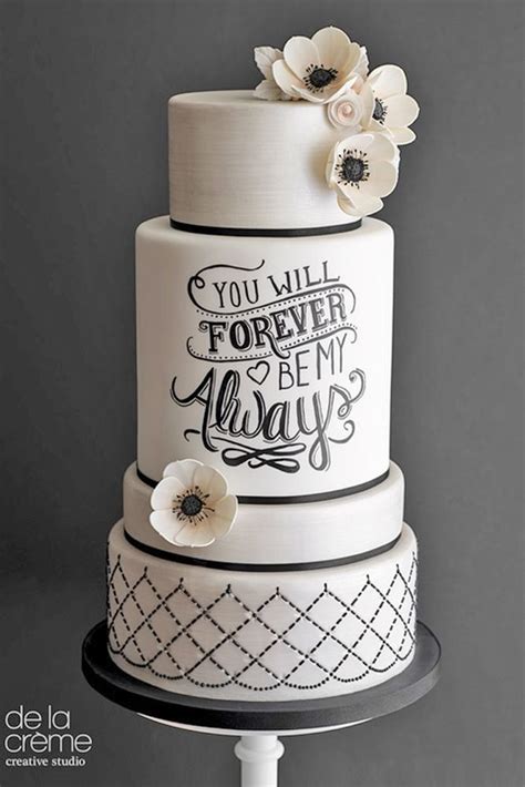 Link black and white wedding cake by heather baird published: 9 Beautiful Wedding Cake Ideas in 2018 - WeddingPlanner.co.uk
