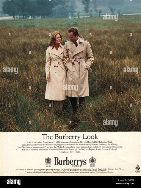1980s Uk Burberry Magazine Advert Stock Photo Alamy
