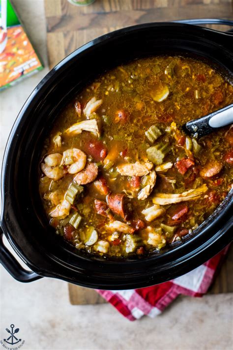 Easy Slow Cooker Gumbo The Beach House Kitchen