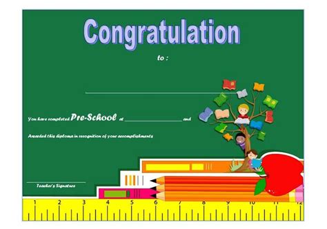Preschool Graduation Certificate Free Printable 10 Designs With