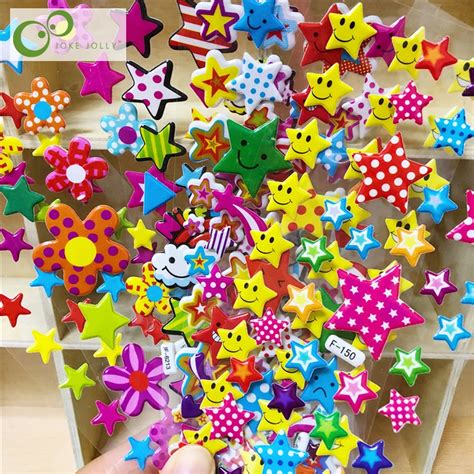 10 Sheets 3d Puffy Stickers Star Boys Girls T Toys For Children