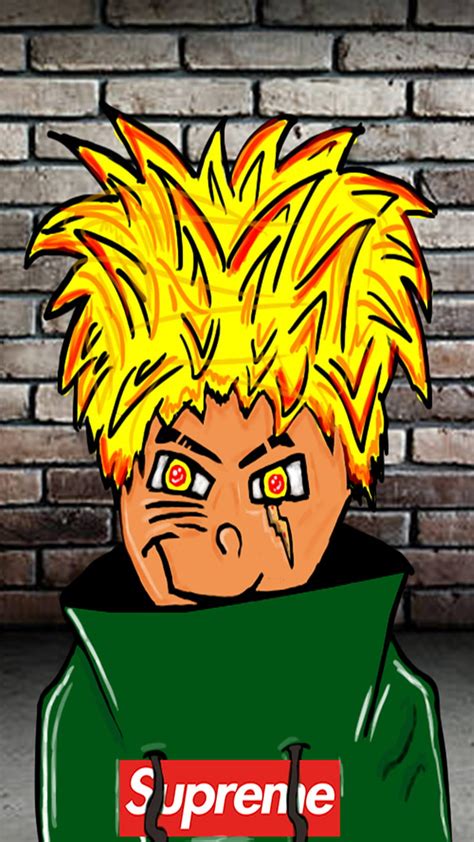1080p Free Download Supreme Boy Awesome Awesome Hair Goku Green